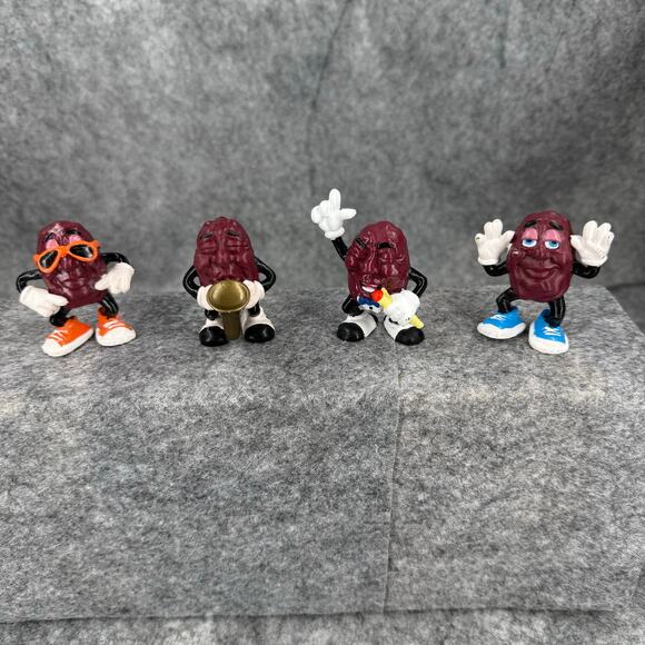 Set of 4 Vintage 1997 California Raisins Trumpet Microphone Sunglasses EUC 108 - Picture 1 of 5
